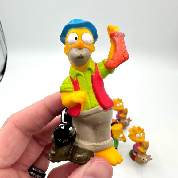 Vintage The Simpsons Camping Adventure Burger King PVC Figures - Picture 11 of 12